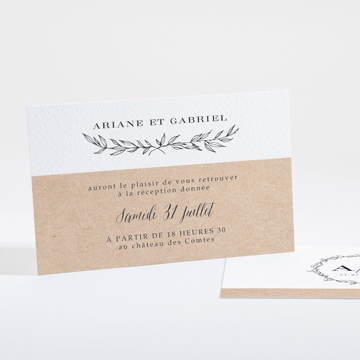 Carton d'invitation mariage douce harmonie