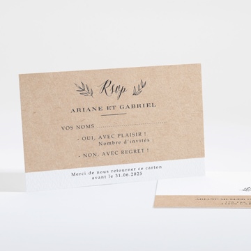 Carton réponse mariage douce harmonie