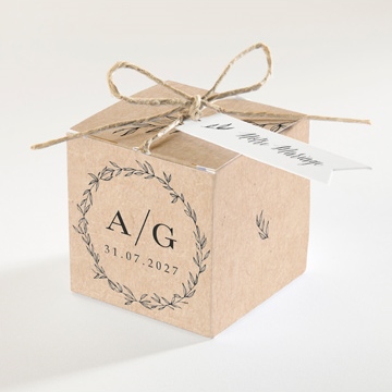 Boîte de dragées mariage douce harmonie