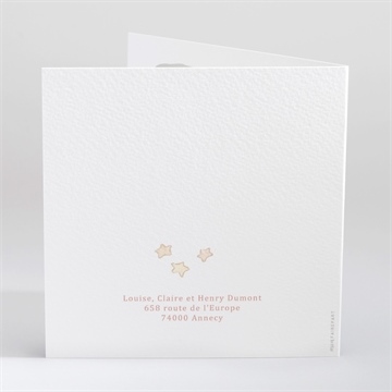 Faire-part naissance pêcheur d'étoile - Dos du faire-part