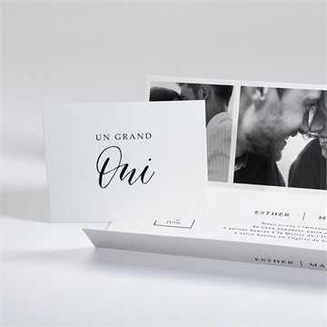 Faire-part mariage liés pour toujours - Intérieur du faire-part