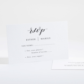 Carton réponse mariage liés pour toujours duo