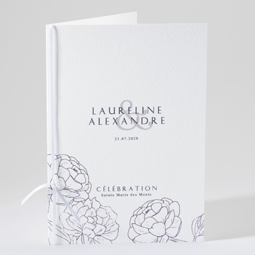 Livret de messe mariage chic et moderne