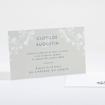Carton d'invitation mariage esperluette