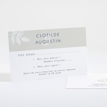 Carton réponse mariage esperluette
