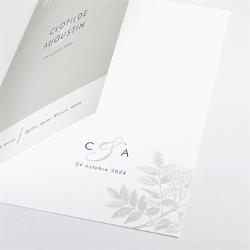 Livret de messe mariage esperluette - Détail du livret