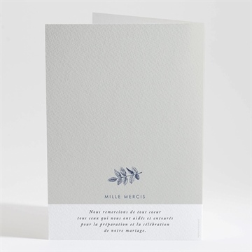 Livret de messe mariage esperluette - Dos du livret