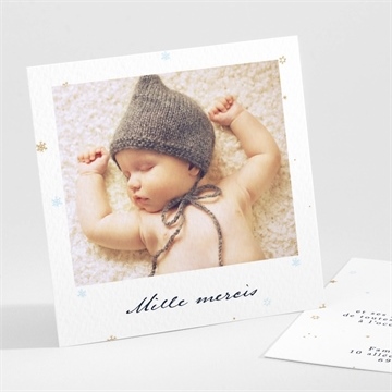 Remerciement naissance étoile