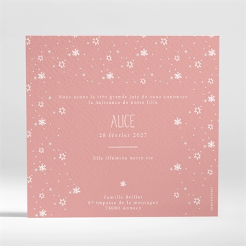 Faire-part naissance constellation - Dos du faire-part