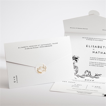 Faire-part mariage tout en un !