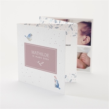 Faire-part naissance mon petit oiseau