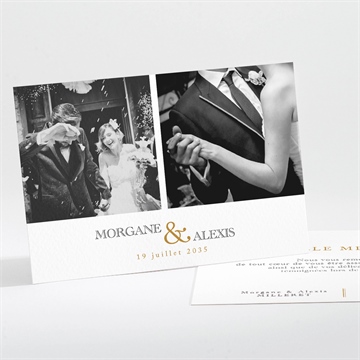 Remerciement mariage lettre moderne