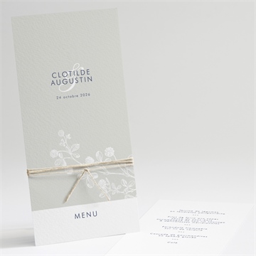 Menu mariage esperluette