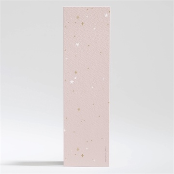 Signet baptême simple design - Dos du signet