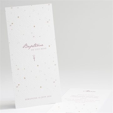 Menu baptême simple design