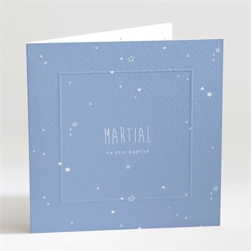 Faire-part de baptême cadre et motifs