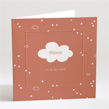 Faire-part naissance joli ciel