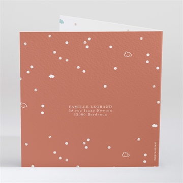 Faire-part naissance joli ciel - Dos du faire-part