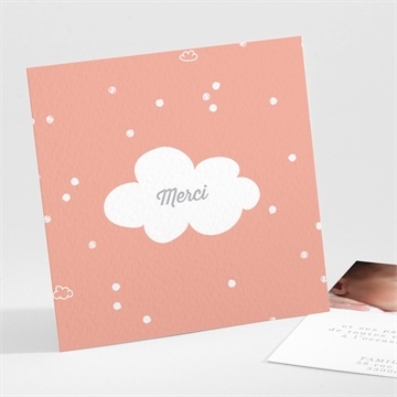 Remerciement naissance joli ciel