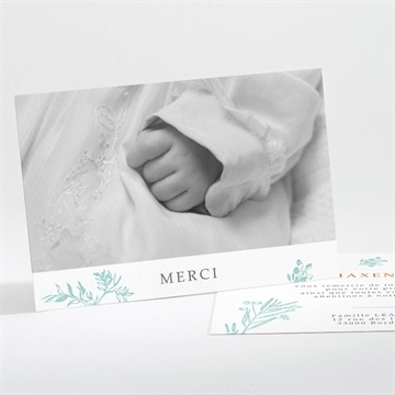 Remerciement baptême gravure en rond magnet