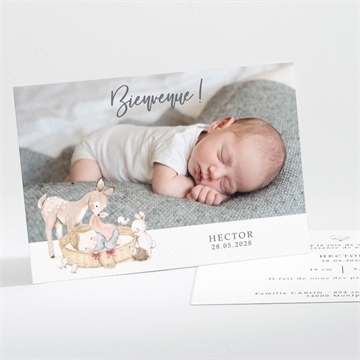 Faire-part naissance scène poétique