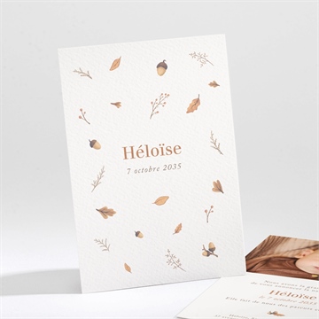Faire-part naissance automne