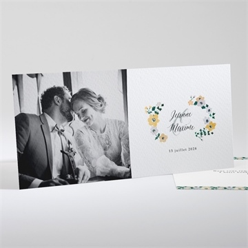 Remerciement mariage oui en relief