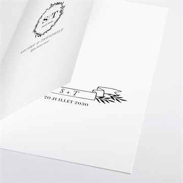 Livret de messe mariage gravure secrète - Détail du livret