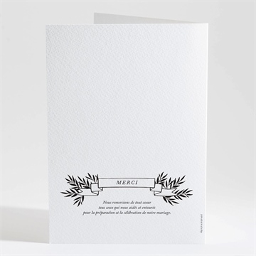 Livret de messe mariage gravure secrète - Dos du livret