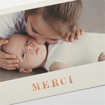 Remerciement naissance paysage d'aquarelle - Détail de la carte