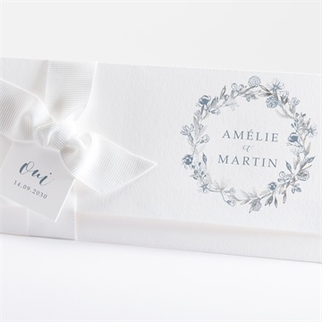 Faire-part mariage composition végétale - Détail du faire-part