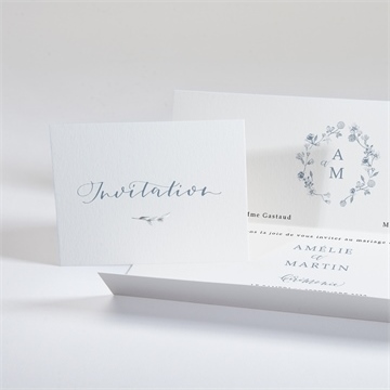 Faire-part mariage composition végétale - Intérieur du faire-part