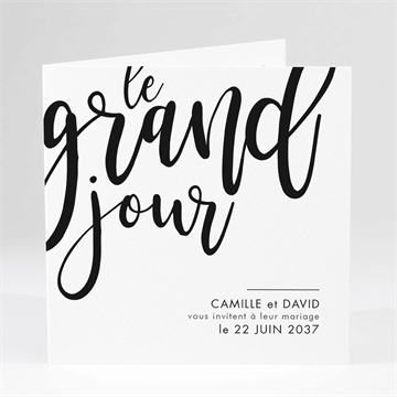 Faire-part mariage le grand jour