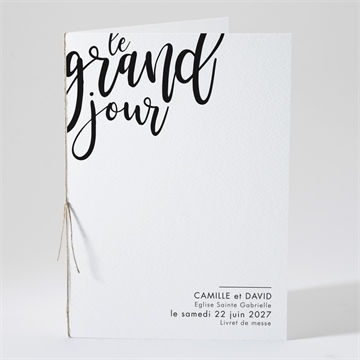 Livret de messe mariage le grand jour