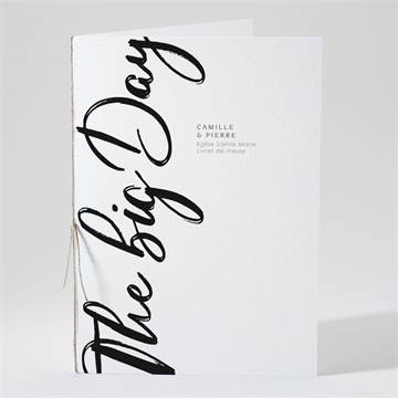 Livret de messe mariage the big day