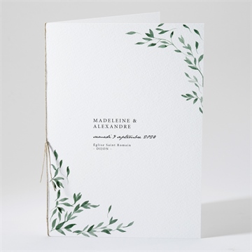 Livret de messe mariage a l'ombre de l'olivier