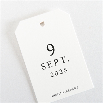 Etiquette mariage a l'ombre de l'olivier - Dos de l'étiquette