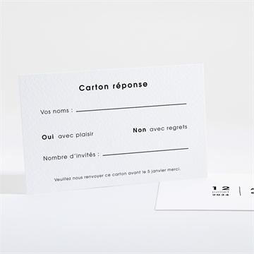 Carton réponse mariage tendresse