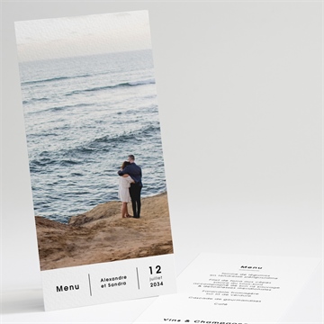 Menu mariage tendresse