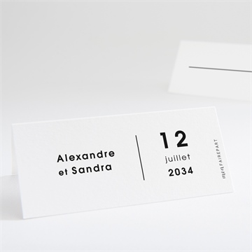 Marque-place mariage tendresse