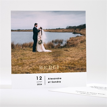 Remerciement mariage tendresse