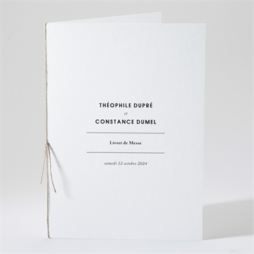 Livret de messe mariage précieux cadeau