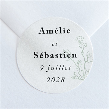 Sticker mariage belle nature