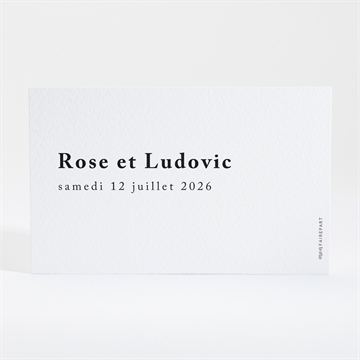 Carton réponse mariage mon roc - Dos du carton