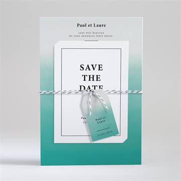 Faire-part mariage lagon