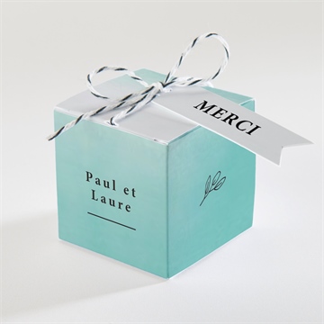 Boîte de dragées mariage lagon