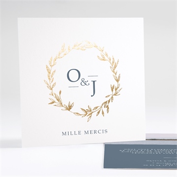 Remerciement mariage délicatesse