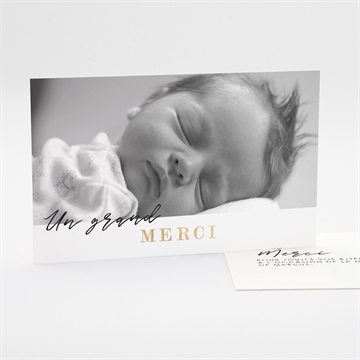 Remerciement naissance elégante étoile