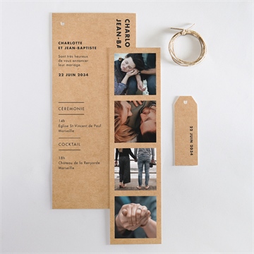 Faire-part mariage so kraft - Vue d'ensemble
