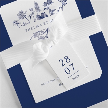 Faire-part mariage atmosphère - Détail du faire-part